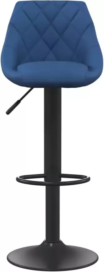 VidaXL -Barkrukken-2-st-fluweel-blauw - Foto 4