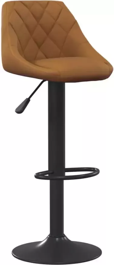 VidaXL -Barkrukken-2-st-fluweel-bruin