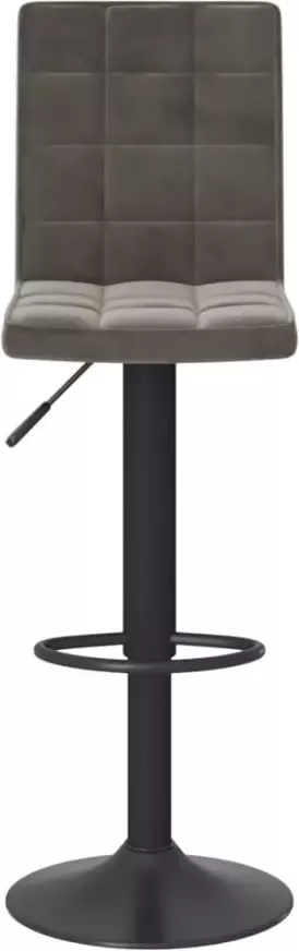 VidaXL -Barkrukken-2-st-fluweel-donkergrijs - Foto 5