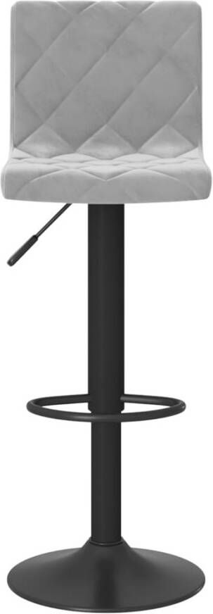 VIDAXL Barkrukken 2 st fluweel lichtgrijs - Foto 4