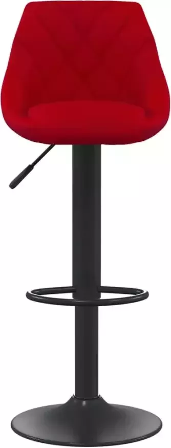 VidaXL -Barkrukken-2-st-fluweel-wijnrood - Foto 4