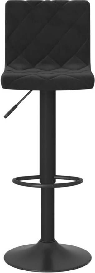 VIDAXL Barkrukken 2 st fluweel zwart - Foto 4