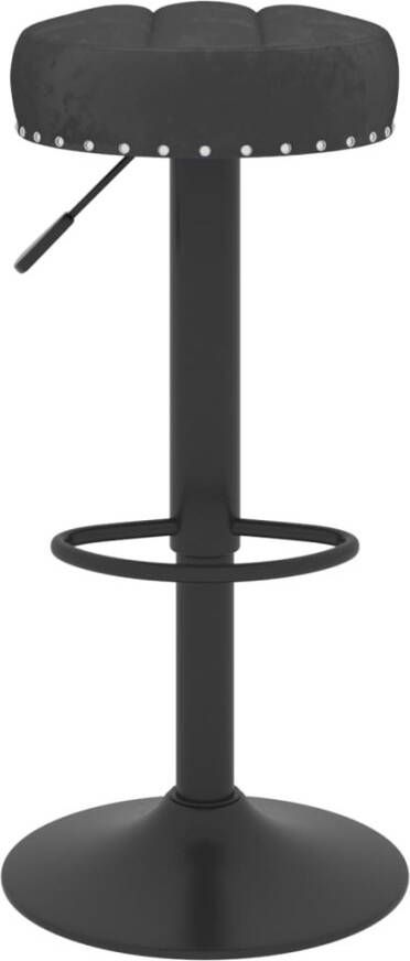 VIDAXL Barkrukken 2 st fluweel zwart - Foto 4