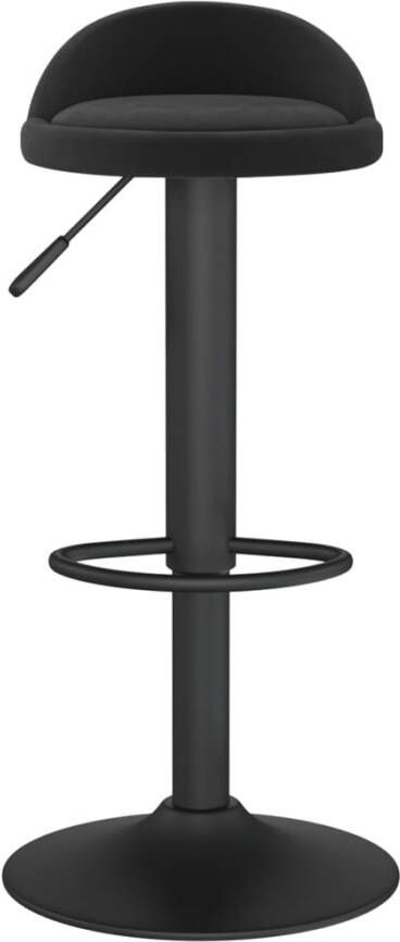 VIDAXL Barkrukken 2 st fluweel zwart - Foto 4