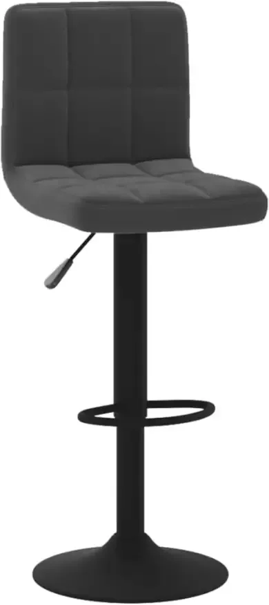 VidaXL -Barkrukken-2-st-fluweel-zwart - Foto 4