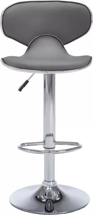 VidaXL -Barkrukken-2-st-kunstleer-grijs - Foto 4