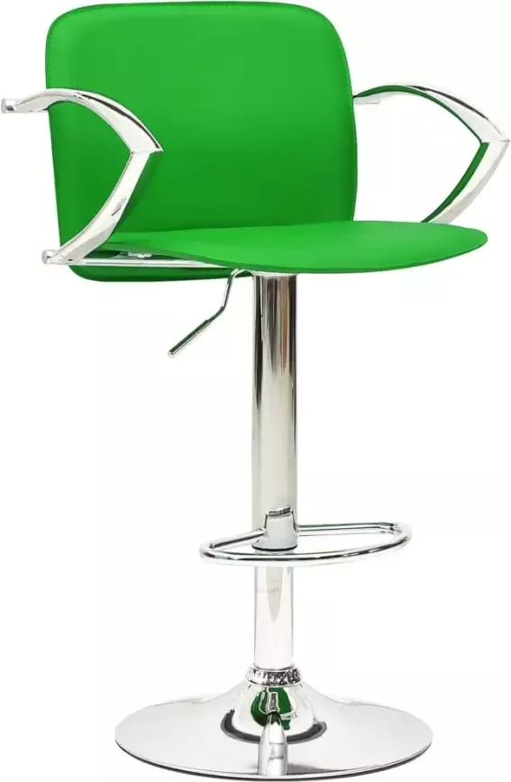 VidaXL -Barkrukken-2-st-kunstleer-groen - Foto 4