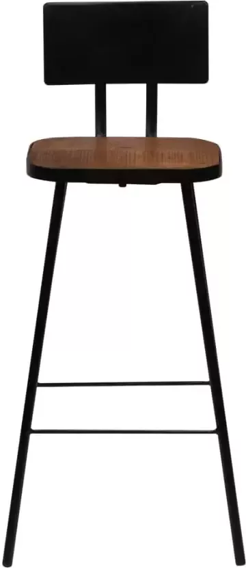 VidaXL -Barkrukken-4-st-massief-gerecycled-hout - Foto 4