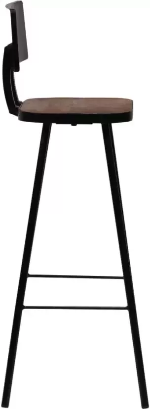 VidaXL -Barkrukken-4-st-massief-gerecycled-hout - Foto 3