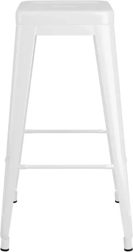 VidaXL -Barkrukken-stapelbaar-2-st-metaal-wit - Foto 5