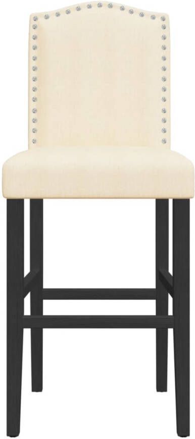 VidaXL -Barstoelen-2-st-massief-rubberhout-en-stof - Foto 4