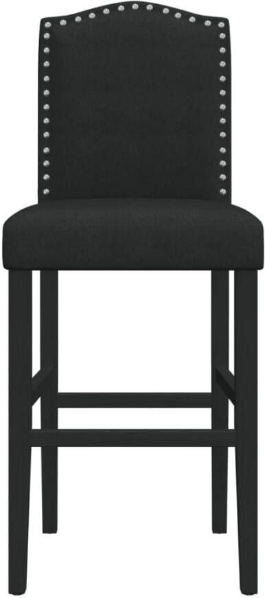 VidaXL -Barstoelen-2-st-massief-rubberhout-en-stof - Foto 4