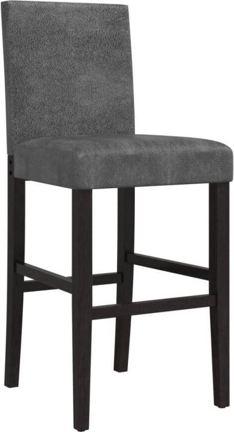 VidaXL -Barstoelen-2-st-massief-rubberhout-en-stof - Foto 4