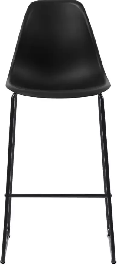 VIDAXL Barstoelen 6 st kunststof zwart