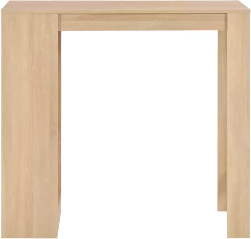 VidaXL -Bartafel-met-schap-110x50x103-cm-eikenkleurig - Foto 4