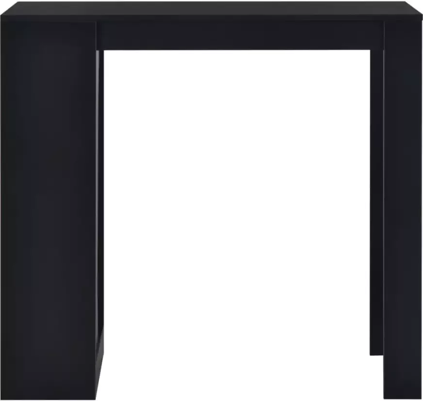 VidaXL -Bartafel-met-schap-110x50x103-cm-zwart - Foto 4