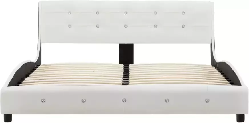 Vida XL Bed met matras kunstleer wit 140x200 cm SKU: V277571 - Foto 6