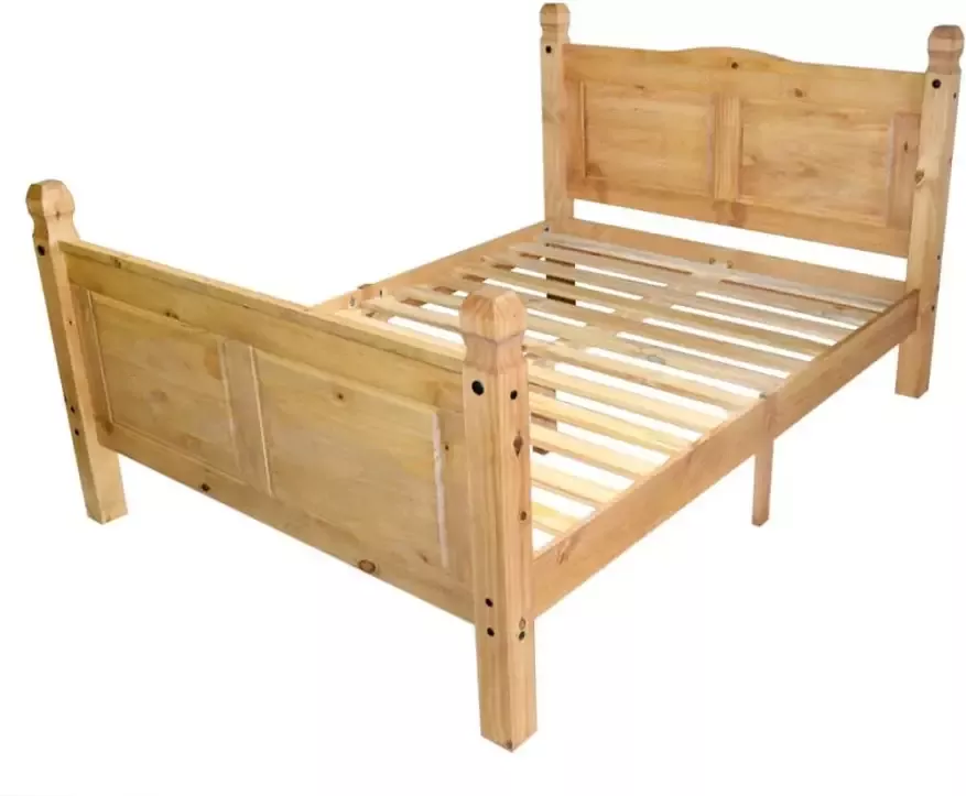 Vida XL Bed met matras Mexicaans grenenhout Corona-stijl 160x200 cm SKU: V274687 - Foto 4