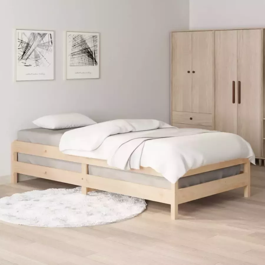 VidaXL -Bed-stapelbaar-100x200-cm-massief-grenenhout - Foto 2
