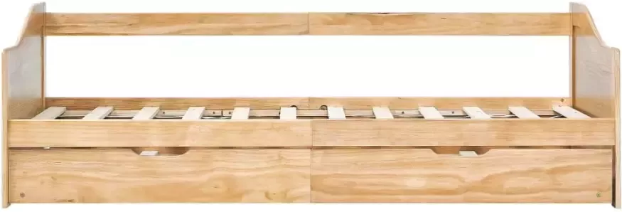 VidaXL -Bedbankframe-uittrekbaar-grenenhout-90x200-cm - Foto 2