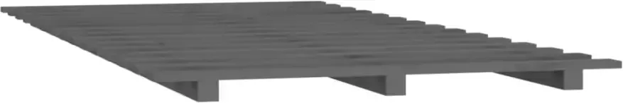 VidaXL -Bedframe-75x190-cm-massief-grenenhout-grijs - Foto 2