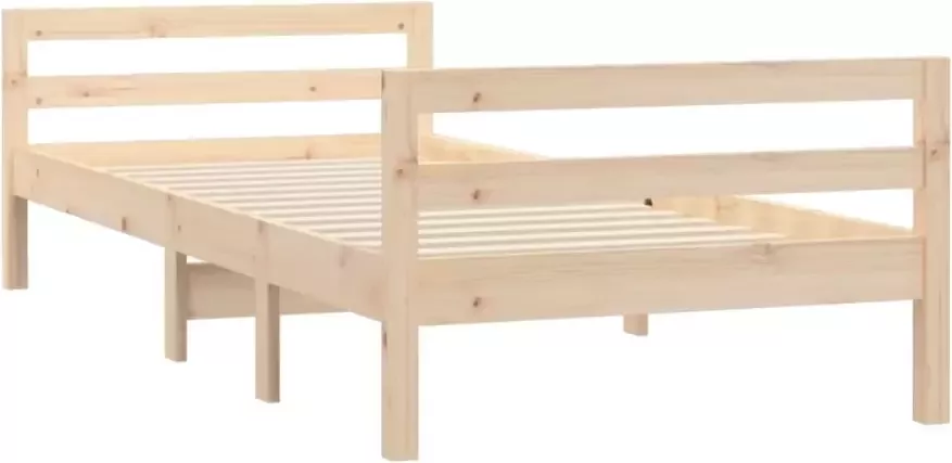 VidaXL Bedframe zonder matras massief grenenhout 90x190 cm - Foto 4