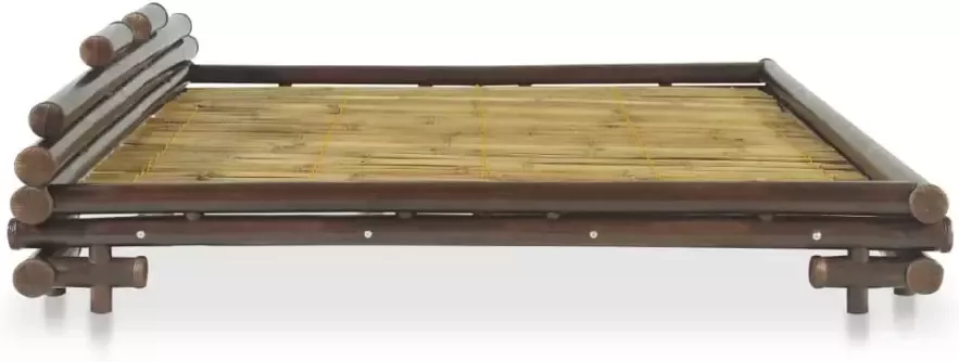 VidaXL -Bedframe-bamboe-donkerbruin-160x200-cm - Foto 3