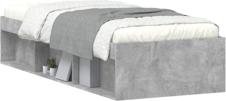 VidaXL -Bedframe-betongrijs-75x190-cm-Small-Single - Foto 2