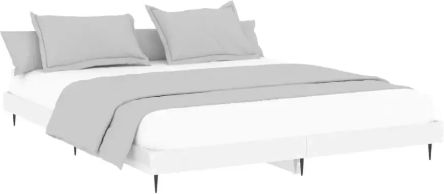 VidaXL -Bedframe-bewerkt-hout-hoogglans-wit-140x200-cm - Foto 5