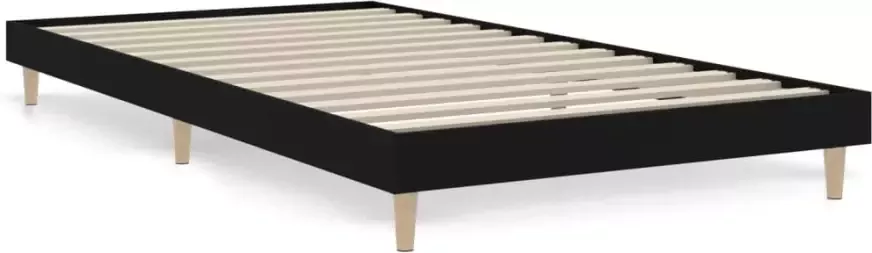 VidaXL -Bedframe-bewerkt-hout-zwart-100x200-cm - Foto 12