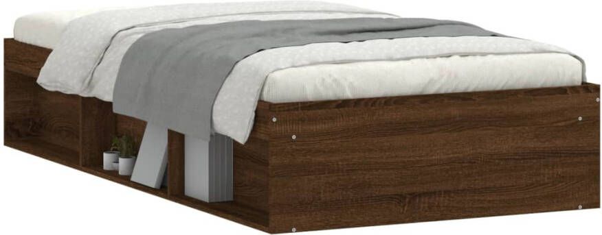 VidaXL -Bedframe-bruin-eikenkleurig-100x200-cm - Foto 2