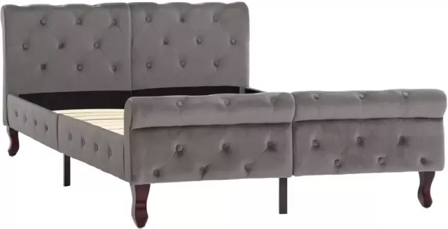 VidaXL -Bedframe-fluweel-grijs-120x200-cm - Foto 5