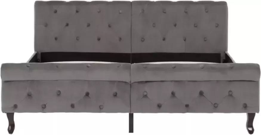 VidaXL -Bedframe-fluweel-grijs-160x200-cm - Foto 2