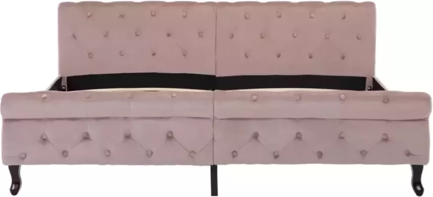 VidaXL -Bedframe-fluweel-roze-180x200-cm - Foto 2