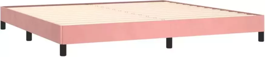 VidaXL -Bedframe-fluweel-roze-200x200-cm - Foto 3