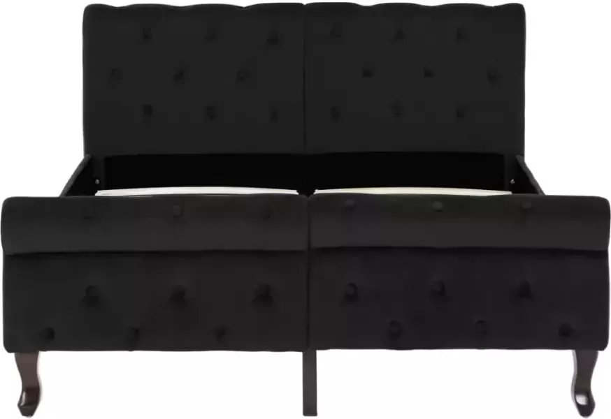 VidaXL -Bedframe-fluweel-zwart-120x200-cm
