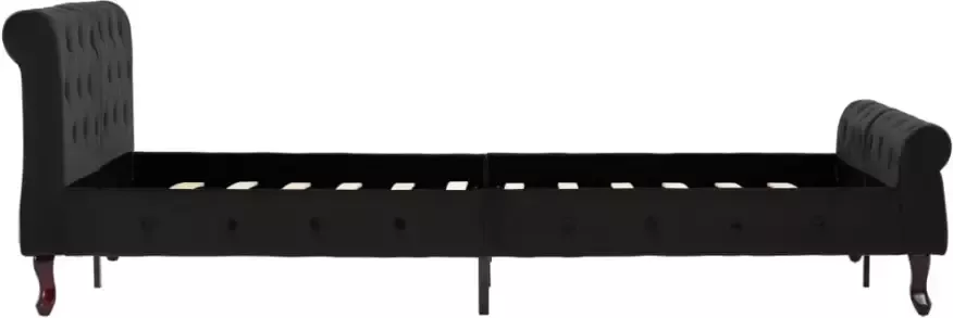 VidaXL -Bedframe-fluweel-zwart-120x200-cm - Foto 3
