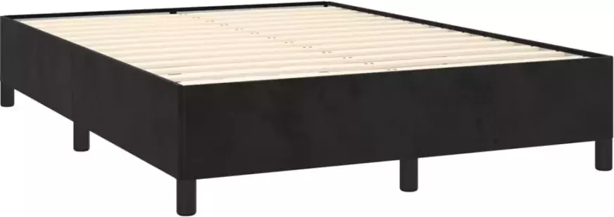 VidaXL Bedframe zonder matras 140x200 cm fluweel zwart - Foto 4