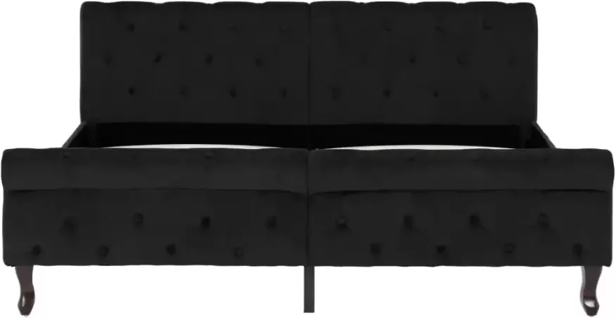 VidaXL -Bedframe-fluweel-zwart-160x200-cm - Foto 1
