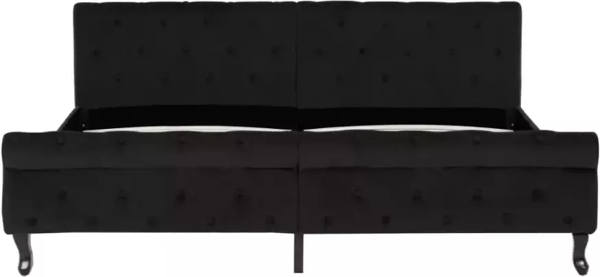 VidaXL -Bedframe-fluweel-zwart-180x200-cm - Foto 1