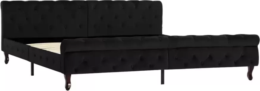 VidaXL -Bedframe-fluweel-zwart-200x200-cm - Foto 4