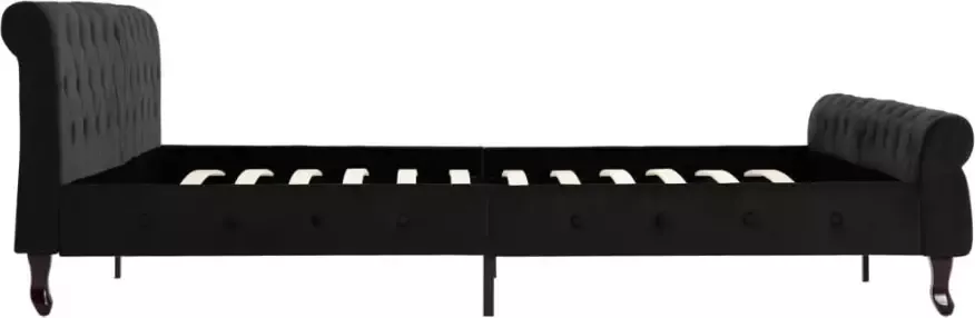 VidaXL -Bedframe-fluweel-zwart-200x200-cm - Foto 3