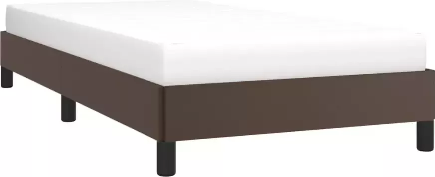 VidaXL -Bedframe-kunstleer-bruin-100x200-cm - Foto 4