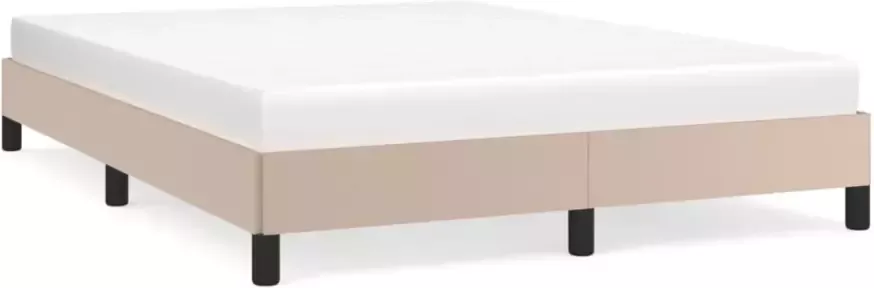 VidaXL -Bedframe-kunstleer-cappuccinokleurig-140x200-cm - Foto 8