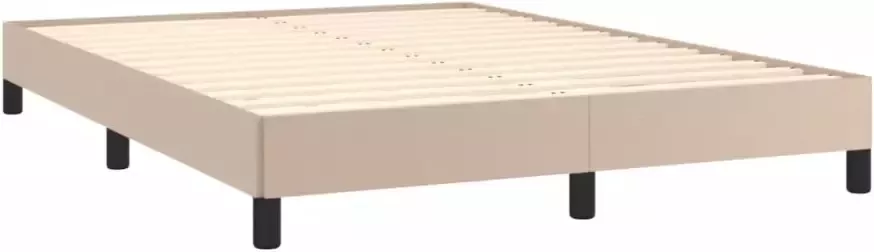 VidaXL -Bedframe-kunstleer-cappuccinokleurig-140x200-cm - Foto 7