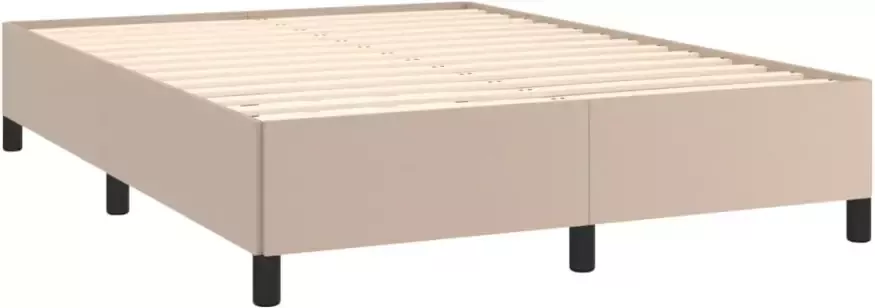VidaXL -Bedframe-kunstleer-cappuccinokleurig-140x200-cm - Foto 8
