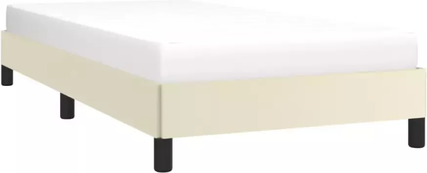 VidaXL -Bedframe-kunstleer-crèmekleurig-80x200-cm - Foto 4