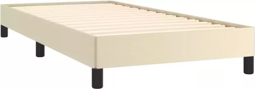 VidaXL -Bedframe-kunstleer-crèmekleurig-80x200-cm - Foto 3