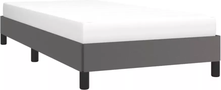 VidaXL -Bedframe-kunstleer-grijs-100x200-cm - Foto 5