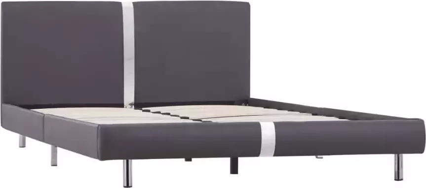 VidaXL -Bedframe-kunstleer-grijs-120x200-cm - Foto 4